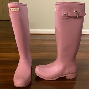 Blush Pink Matte Hunter Boots Original Tall